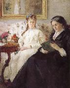 Artist-s monther and his sister Berthe Morisot